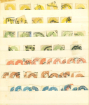 Stamp of Austria » Collections and Lots  AUSTRIA 1850-1906 Duplication 1st issue, Friedl perfs 1900-06, etc