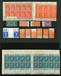 Stamp of France » Collections 1903-1955, sur 13 plaquettes, bel ensemble composé