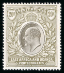 Stamp of British Empire General Collections and Lots 1869-1945 British East Africa: Extensive and valuable of mint and used collection housed in one loose-leaf binder