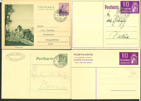 Stamp of Liechtenstein Liechtenstein 1918-71 Lot of Postal stationery, nearly all diff., unused and / or used