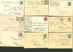 Stamp of Liechtenstein Liechtenstein 1902-1920 Austria used in Liechtenstein 30 covers, cards, postal stats