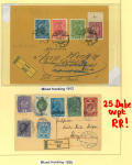 Stamp of Liechtenstein 1895-1920 AUSTRIA USED IN LIECHTENSTEIN: Group of 24 covers on exhibition pages