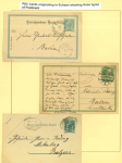 Stamp of Liechtenstein 1895-1920 AUSTRIA USED IN LIECHTENSTEIN: Group of 24 covers on exhibition pages