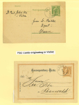 Stamp of Liechtenstein 1895-1920 AUSTRIA USED IN LIECHTENSTEIN: Group of 24 covers on exhibition pages