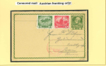 Stamp of Liechtenstein 1895-1920 AUSTRIA USED IN LIECHTENSTEIN: Group of 24 covers on exhibition pages
