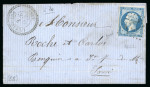 Stamp of France » Lettres Classiques 1866-1875, Ensemble de 2 lettres avec GC peu courants