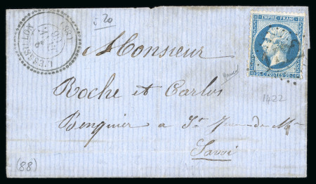 Stamp of France » Lettres Classiques 1866-1875, Ensemble de 2 lettres avec GC peu courants