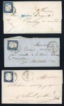 Stamp of France » Lettres Classiques Collections 1858-1860, Ensemble de 5 lettres d'Italie avec oblitérations