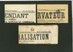 Stamp of France » Lettres Classiques Collections 1871-1881, Ensemble de timbres oblitérés sur journaux