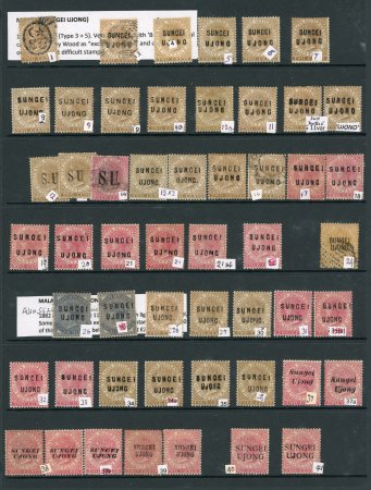 Stamp of Malaysia » Malaysian States » Sungei Ujong Sungei Ujong overprints collection