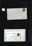 Stamp of Large Lots and Collections A fantastic old time letter collection 1840-1932 (chiefly 1850s) housed in a beautiful classic Schaubek