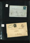 Stamp of Large Lots and Collections A fantastic old time letter collection 1840-1932 (chiefly 1850s) housed in a beautiful classic Schaubek