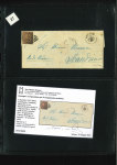 Stamp of Large Lots and Collections A fantastic old time letter collection 1840-1932 (chiefly 1850s) housed in a beautiful classic Schaubek