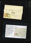 Stamp of Large Lots and Collections A fantastic old time letter collection 1840-1932 (chiefly 1850s) housed in a beautiful classic Schaubek