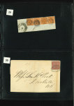 Stamp of Large Lots and Collections A fantastic old time letter collection 1840-1932 (chiefly 1850s) housed in a beautiful classic Schaubek