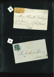 Stamp of Large Lots and Collections A fantastic old time letter collection 1840-1932 (chiefly 1850s) housed in a beautiful classic Schaubek