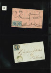 Stamp of Large Lots and Collections A fantastic old time letter collection 1840-1932 (chiefly 1850s) housed in a beautiful classic Schaubek