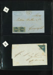 Stamp of Large Lots and Collections A fantastic old time letter collection 1840-1932 (chiefly 1850s) housed in a beautiful classic Schaubek