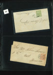 Stamp of Large Lots and Collections A fantastic old time letter collection 1840-1932 (chiefly 1850s) housed in a beautiful classic Schaubek