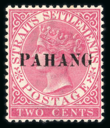 Stamp of Malaysia » Malaysian States » Pahang 1890 2c type 3 overprint m.h.