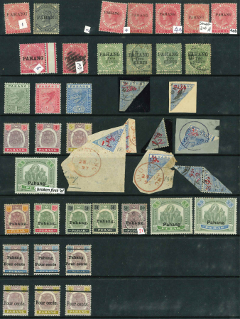 Stamp of Malaysia » Malaysian States » Pahang Pahang 1889 to 1941 accumulation