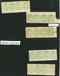 Stamp of Indian States » Jhalawar 1886-90 SG1, SG1a & SG2 Large lot of used and unused