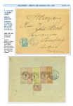 Stamp of Bulgaria BULGARIA 1892-1900 6th and 7th issue - selection of 8 covers on exhibition pages
