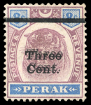 Stamp of Malaysia » Malaysian States » Perak 1892 to 1941 collection mint and used