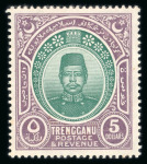 Stamp of Malaysia » Malaysian States » Trengganu 1910- 41 Sultans mint and used accumulation