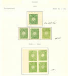 Stamp of Indian States » Jasdan 1942-47 1a pale yellow-green perf.8.5-9 group incl. singles, booklet panes and large sheets and shades