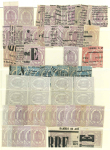 Stamp of France » Journaux 1868-1869, sur 3 pages, collection/accumulation de