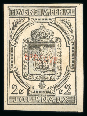 Stamp of France » Journaux 1868-1869, sur 3 pages, collection/accumulation de