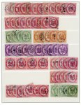 Stamp of France » Télégraphe 1868, sur 2 pages, collection/accumulation de timbres