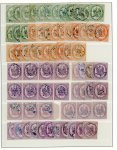 Stamp of France » Télégraphe 1868, sur 2 pages, collection/accumulation de timbres