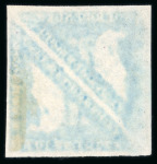 Stamp of South Africa » Cape of Good Hope 1853 4d plate proof in deep blue on blueté paper in a pair