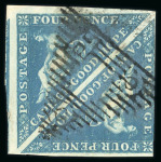 Stamp of South Africa » Cape of Good Hope 1853 4d deep blue on deeply blued paper in a pair used