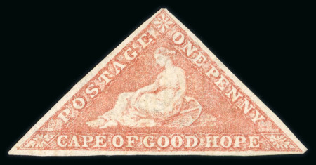 Stamp of South Africa » Cape of Good Hope 1855 1d on cream toned paper.  A trio of shades, unused