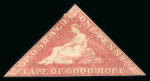 Stamp of South Africa » Cape of Good Hope 1855 1d on cream toned paper.  A trio of shades, unused