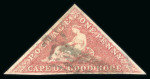 Stamp of South Africa » Cape of Good Hope 1855 1d on cream toned paper.  A trio of shades, unused