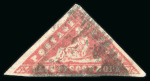 Stamp of South Africa » Cape of Good Hope 1861 1d Vermillion pair (SG13) Woodblock, used, small