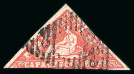 Stamp of South Africa » Cape of Good Hope 1861 Woodblock 1d carmine, used