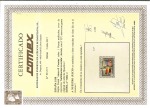 Stamp of Spain 1938 150th Anniversary 'Aereo' surch 1p mini sheet showing surcharge inverted variety