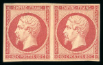 Stamp of France » Collections 1849-1876, Napoléon Y&T n°17Ah, Réimpression en paire