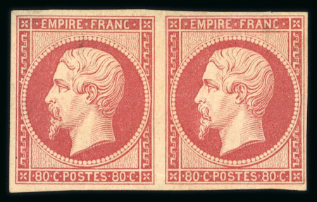 Stamp of France » Collections 1849-1876, Napoléon Y&T n°17Ah, Réimpression en paire