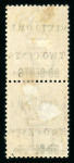 Stamp of Mauritius » 1883-91 Surcharges, Arms & Jubilee Issues (SG 112-35, 137) 1891 "Two Cents" surcharges, (type 33) on 1878 38c.