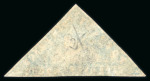 Stamp of South Africa » Cape of Good Hope 1861 Woodblock 4d pale milky blue with "retouch or repair" variety to right hand corner, used