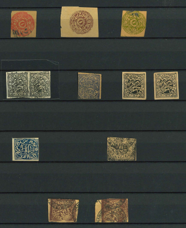 Stamp of Indian States » Indian States Collections and Lots Accumulation on stockpages with a range of Jammu and Kashmir, etc.