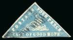 Stamp of South Africa » Cape of Good Hope 1861 4d Blue (SG14d) Woodblock. Small to large margins
