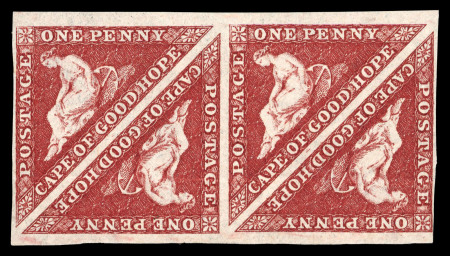 Stamp of South Africa » Cape of Good Hope 1863-64 1d deep carmine-red mint block of four