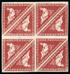 Stamp of South Africa » Cape of Good Hope 1863-64 1d deep brown-red mint block of eight